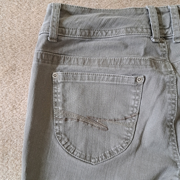 Smart Set Jeans Boot Cut Womens Size 11 Y2K 90's Grey Taupe Colour Stretch Denim - Picture 11 of 13